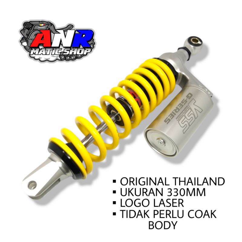 Shock YSS Vario 125-Vario 150-Scoopy fi YSS G PLUS Tabung Silver Scoopy Ring 12 New Old Beat Street