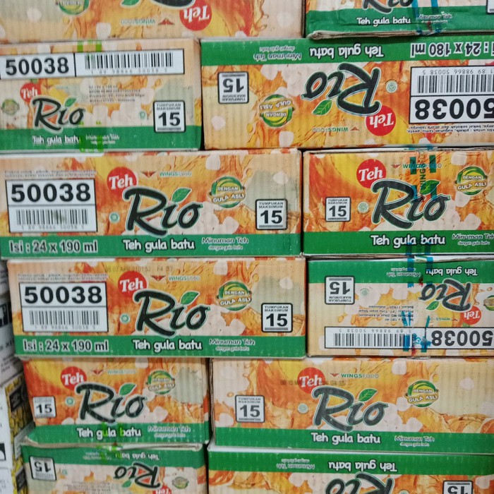 

Minuman Teh Rio gula batu (1 karton isi 24 cup)
