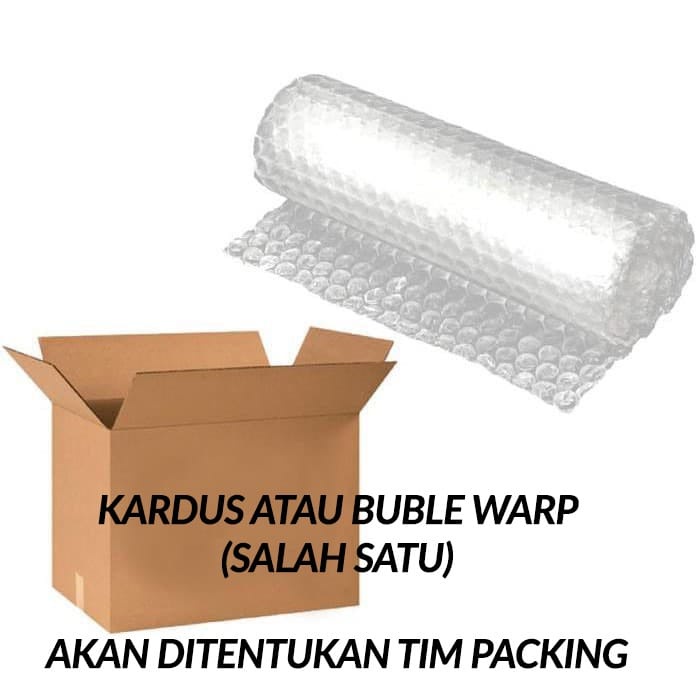 

Bubble wrap atau kardus packingan pilih Salah Satu saja