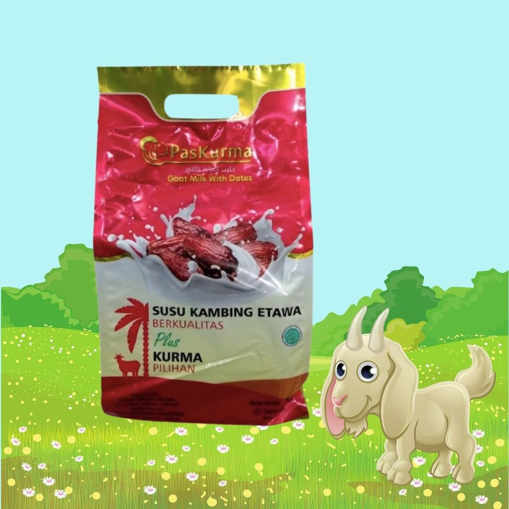 

PasKurma Susu Kambing Ettawa | Pas Kurma Susu Kambing Etawa isi 27 sachet @23gr