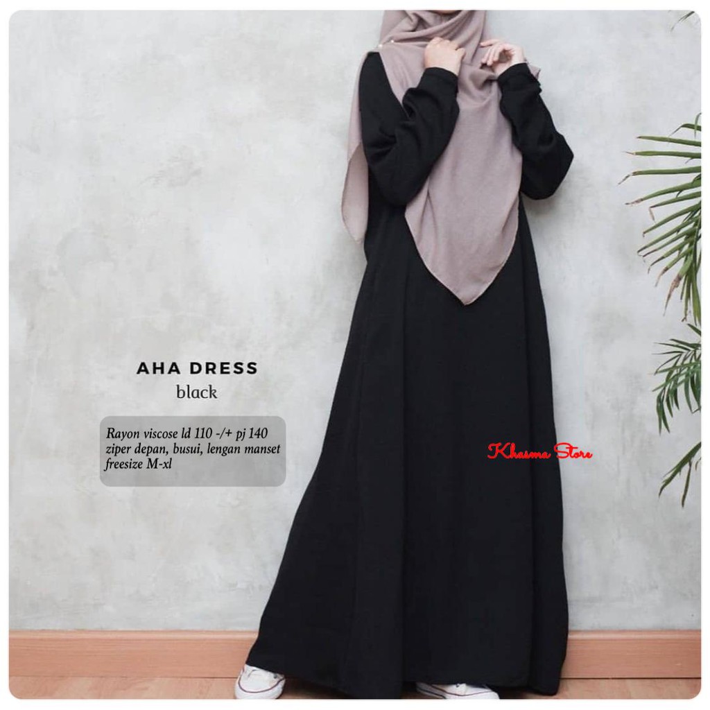 gamis aha dress khasma READY SIAP KIRIM
