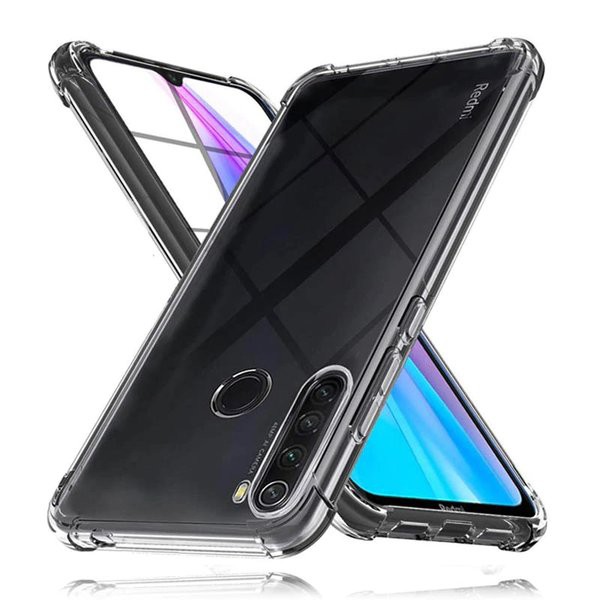 Anti crack case Xiaomi Redmi Note 8, Redmi Note 8 Pro softcase bening transparan