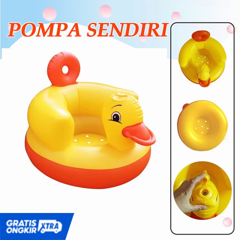 Kursi bayi kursi makan bayi kursi pompa bayi Kursi tiup Kursi multifungsi murah musik sofa bayi sofa kursi makan bayi tiup / untuk belajar duduk dan makan super good quality free