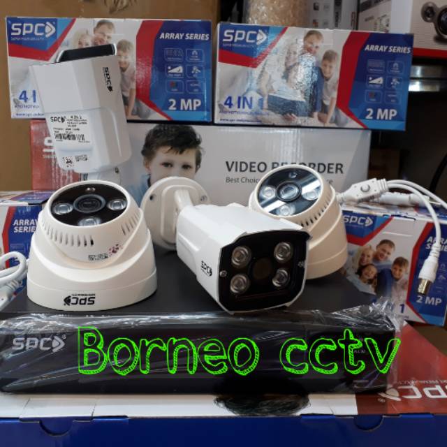 Paket cctv 4ch spc 2mp full hd komplit tgl pasang