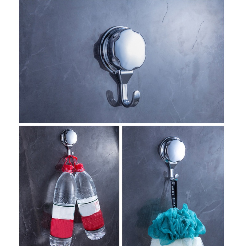 Gro 1pc / 3pcs Kait Gantungan Dengan Suction Cup Untuk Dapur