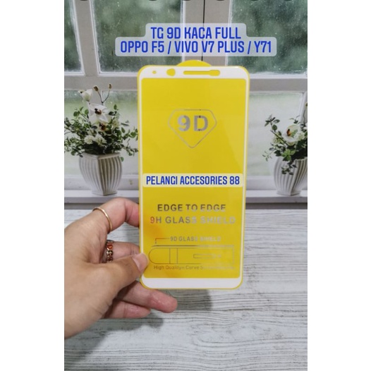 TEMPERED GLASS VIVO V7 PLUS / Y71 / V7+ ANTIGORES FULL LEM FULL COVER 9D ANTI GORES KACA