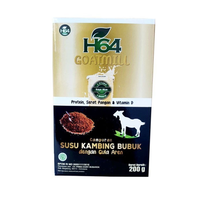 

Susu Goatmill H64 Susu Kambing Bubuk Dengan Gula Aren BPOM 200gr