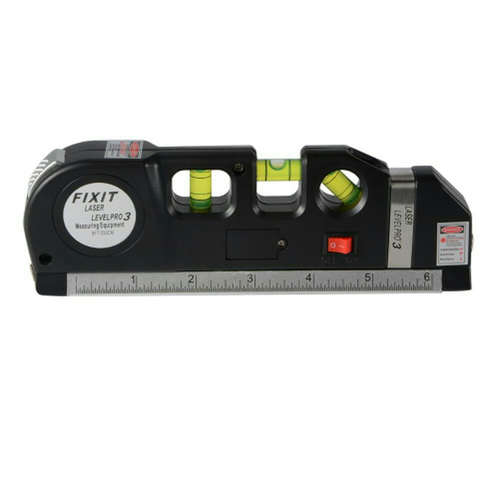 FIXIT LEVELPRO3 Penggaris Laser Waterpass Laser Meteran Laser Manual 250cm Horizontal dan Vertikal