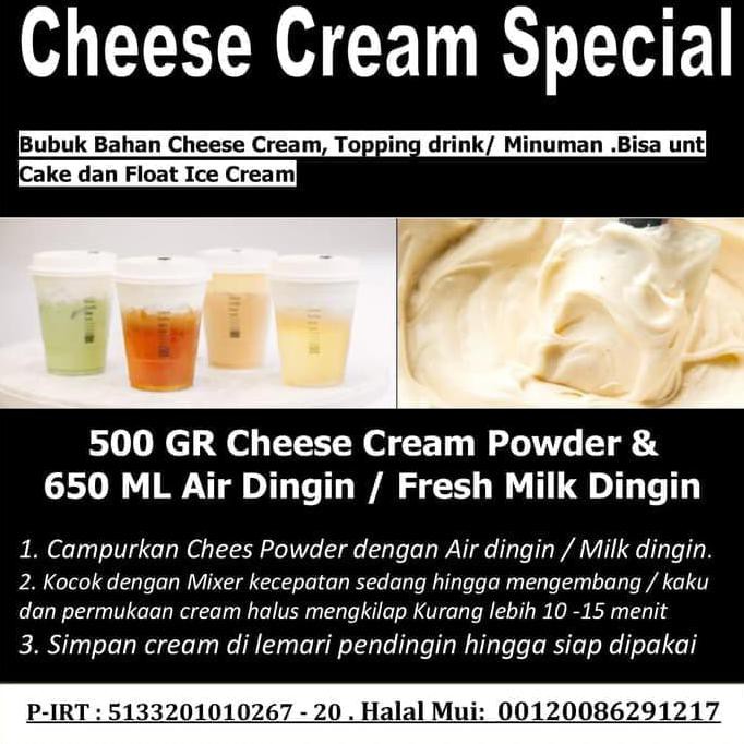 

Bubuk Cream Cheese Tea Foam - Topping Cheese Tea SPECIAL 1000 Gram