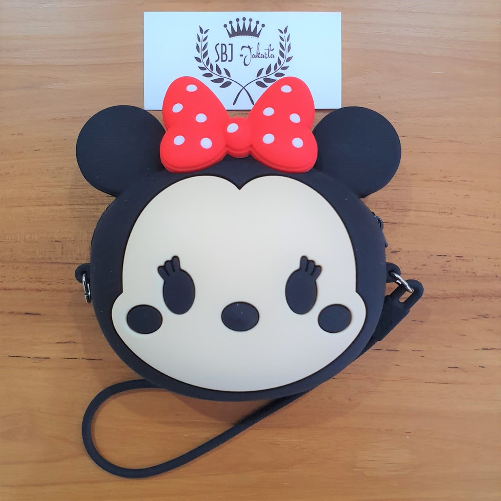 OBRAL CUCI GUDANG Dompet Koin dan Kunci Motif Karakter Karikatur Totoro mickey minnie