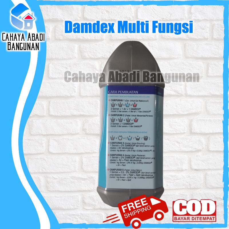 Damdex 1 KG | Pengeras Beton Anti Bocor Air | Obat Cor