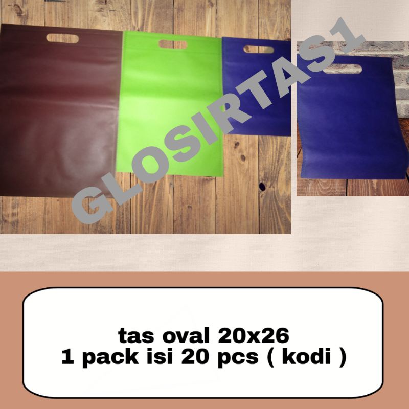 

tas oval goodiebaag 20x26 1 pack isi 20 pcs ( kodi )