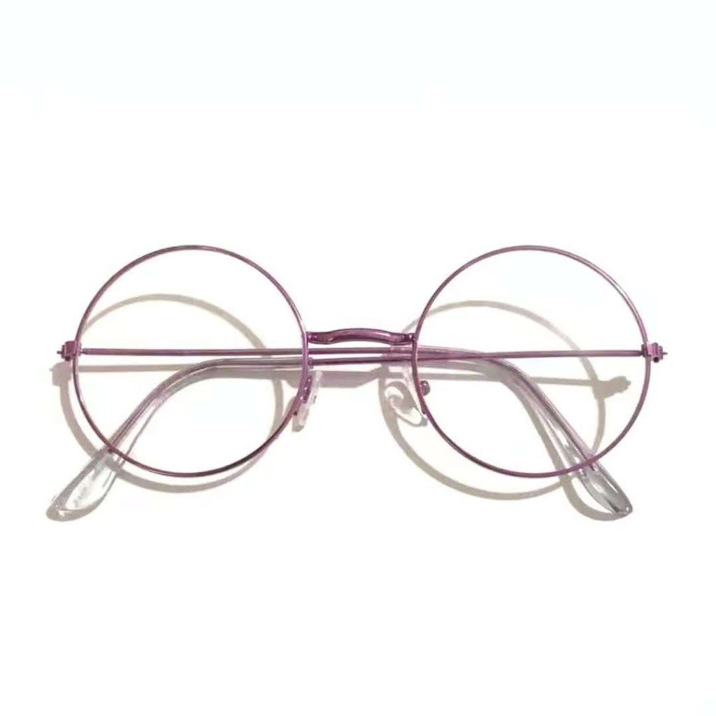 Kacamata Bulat  Pria dan Wanita - Model Vintage (Group) - Bulat Kacamata bingkai retro Kacamata Fashion-16-7 C5 Ungu