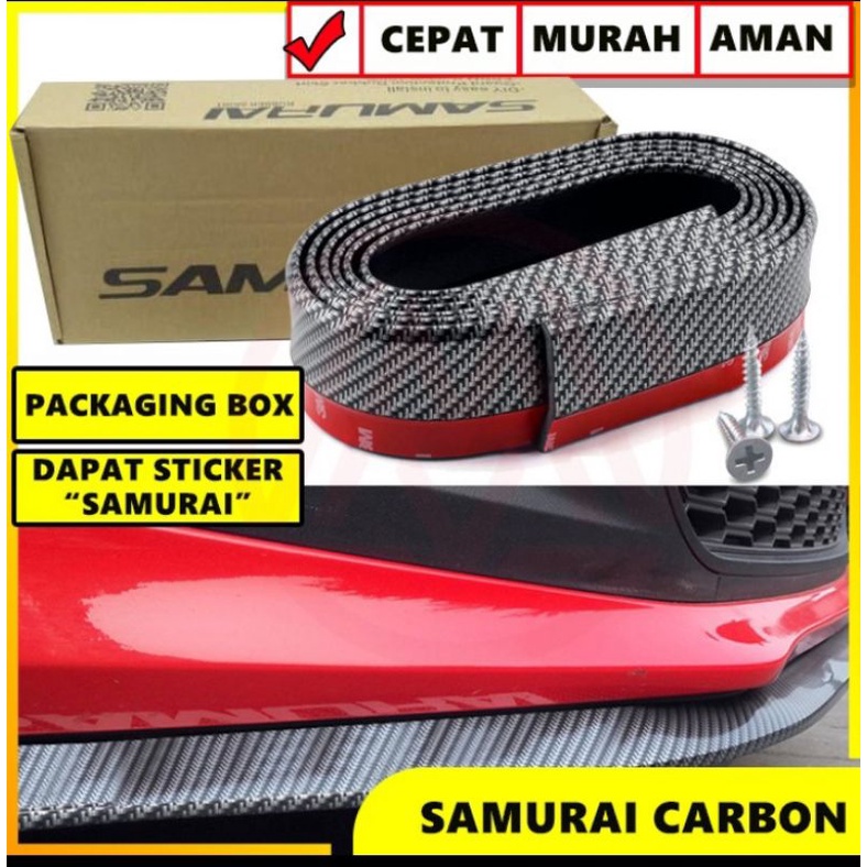 List Bumper Samurai Carbon Multifefrktor Mobil Avanza