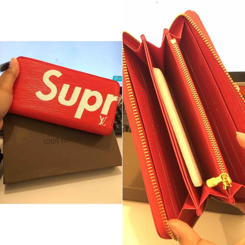 DOMPET LV SUPREME ZIP 60017 LAV DOMPET BRANDED DOMPET WANITA DOMPET KULIT