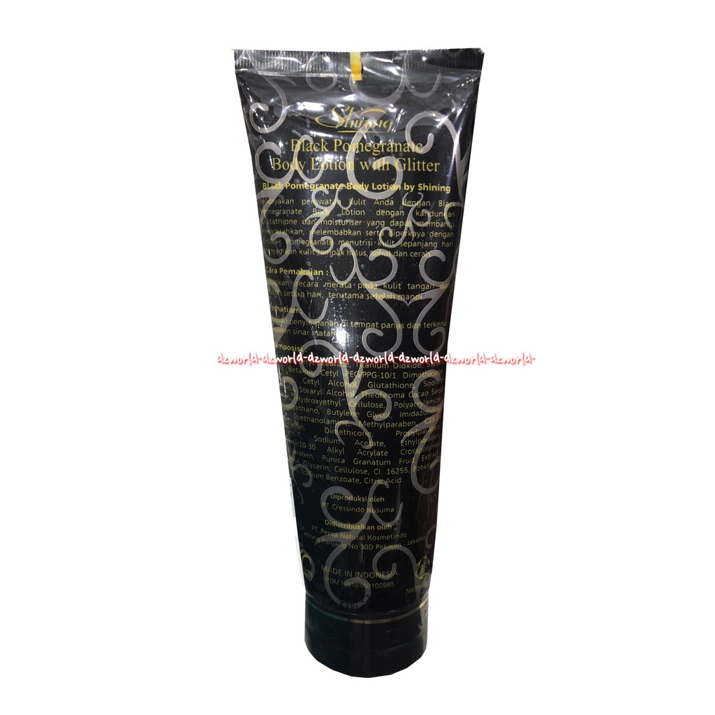 Shining Black Pomegranate Body Lotion Glitter 100ml Extra black