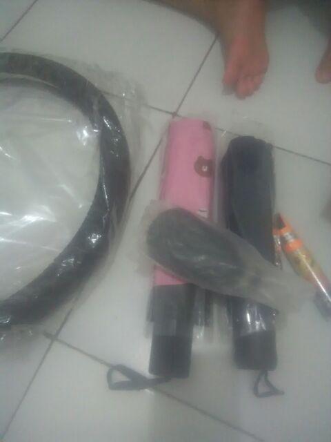 Payung Lipat Ala Korea Soft Flower Ice Bear Llne Family Korea Lucu Imut Unik Umbrella Manual