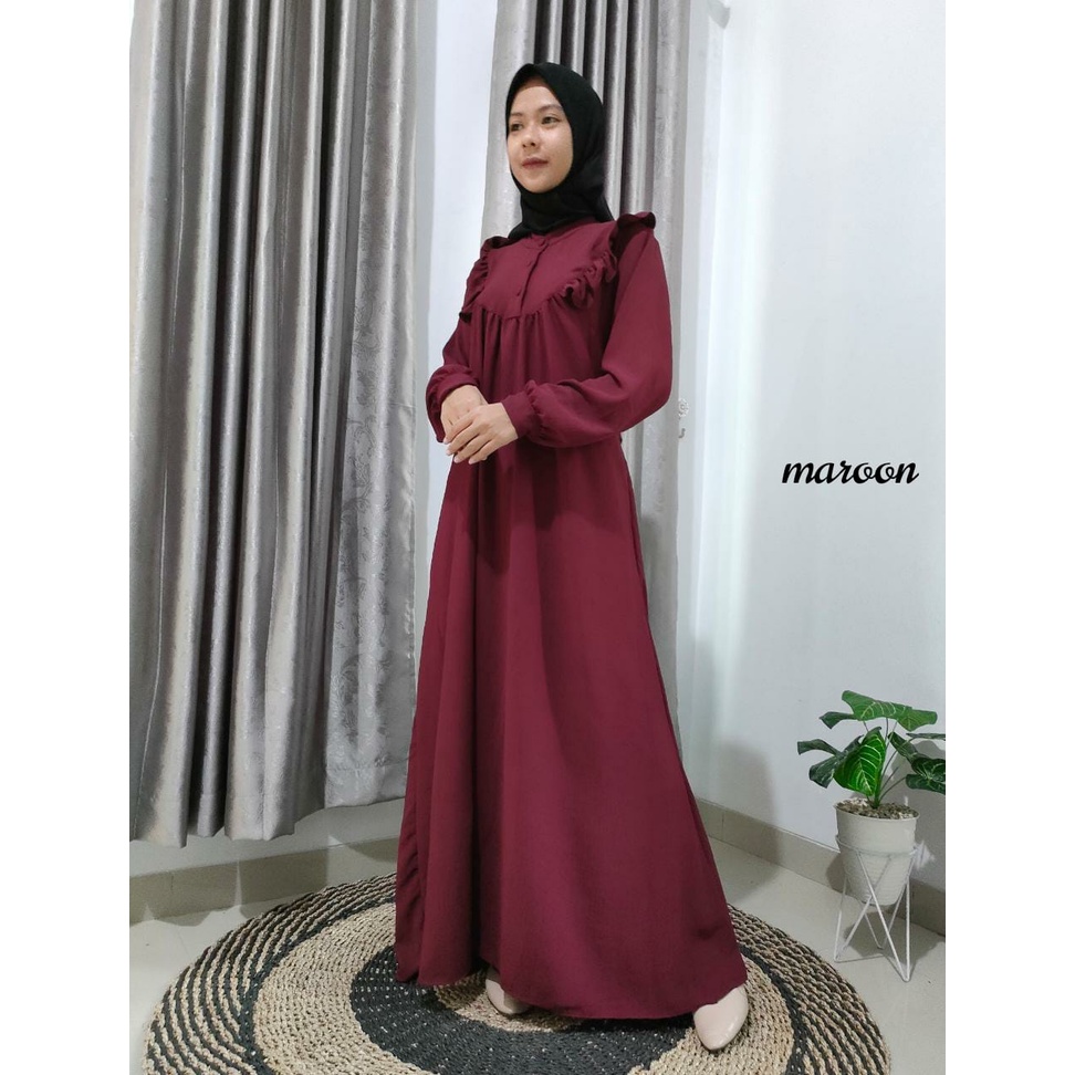 Best Seller Gamis Crinkle Airflow Maudya terlaris Premium SERI 1