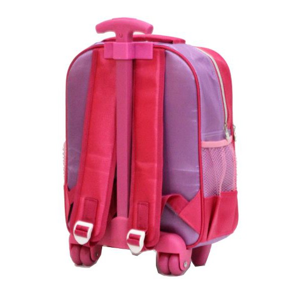 JUAL TAS MURAH Tas Trolley Anak TK Karakter Sofia Cantik 3 Kantung Depan - Pink TERBATAS