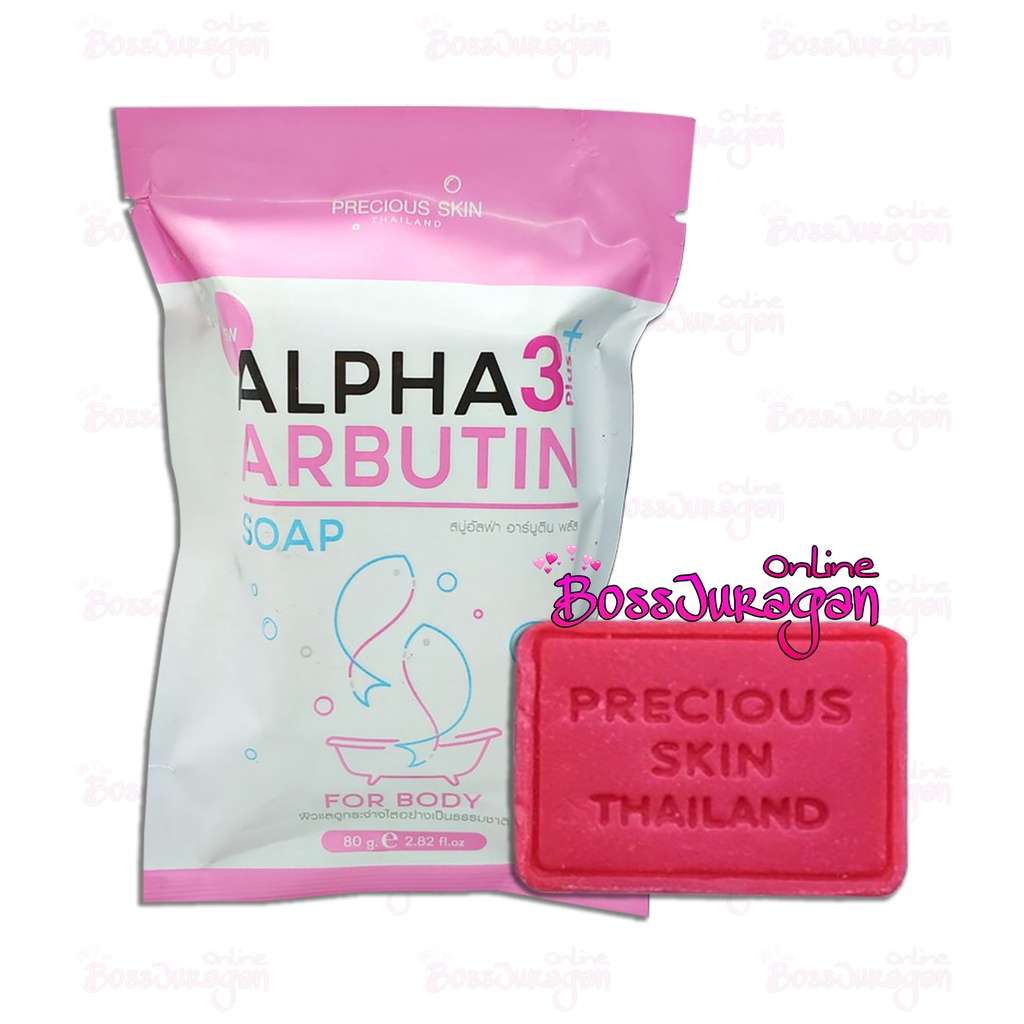 (BOSS) (BPOM) ALPHA ARBUTIN SOAP 80g - Sabun Alpha Arbutin 3 plus+