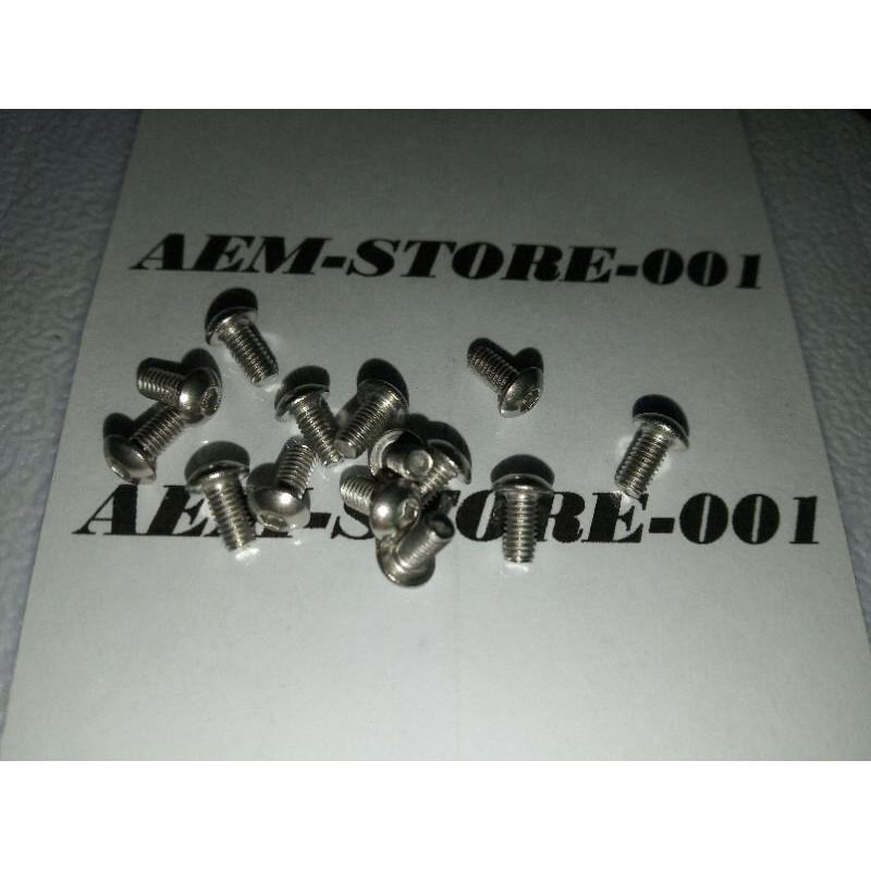 Button L M3 x 6 (0.6cm) stainless 304