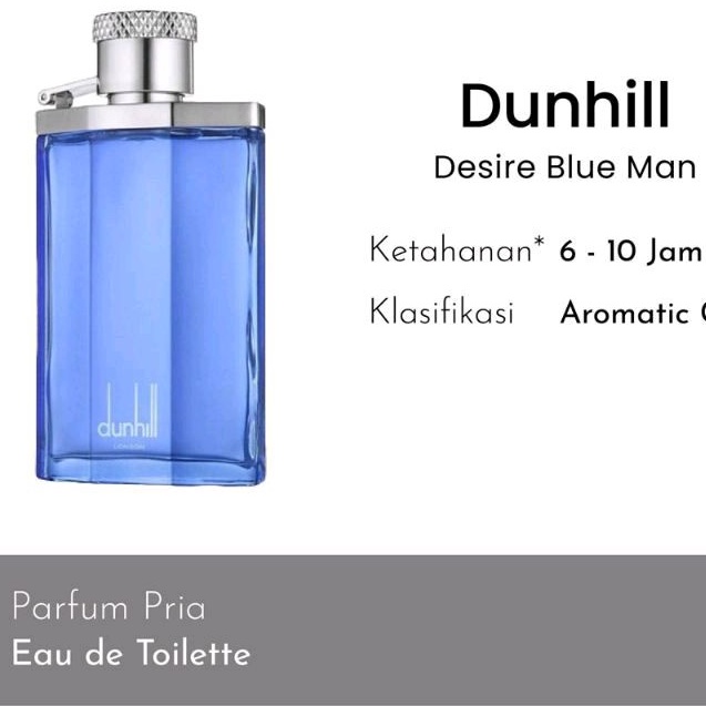 PARFUM DUNHILL DESIRE BLUE EDT 100ML ORIGINAL