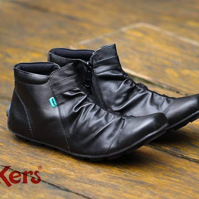 Kickers Wrinkle - Sepatu Casual Pria (Free Kaos Kaki)
