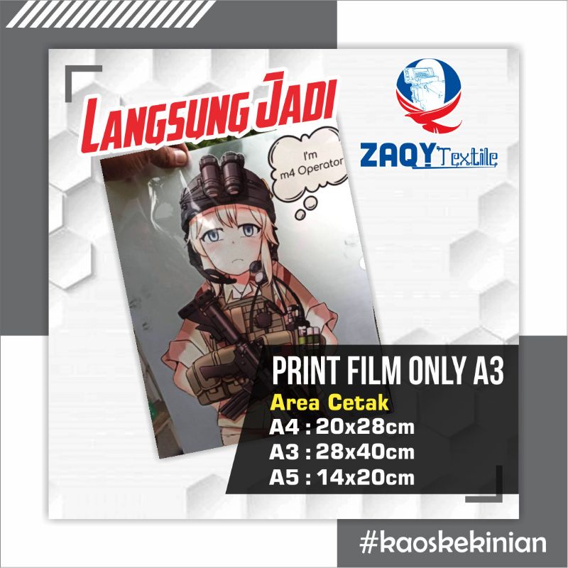

Print DTF siap PRESS ukuran A3 (40cm x 28cm)