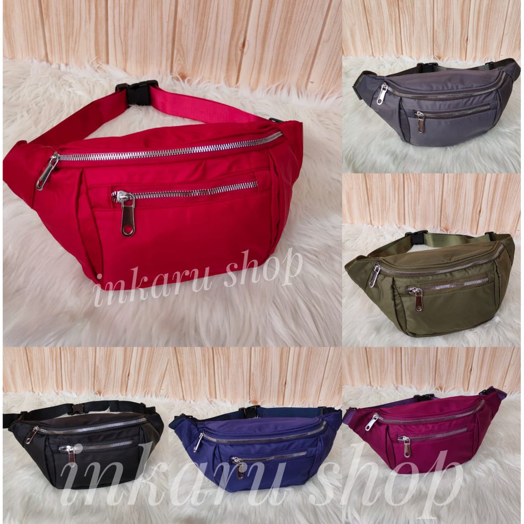 BARU!!! WAISTBAG/TAS PINGGANG IMPORT UNISEX BISA LAKI LAKI DAN WANITA