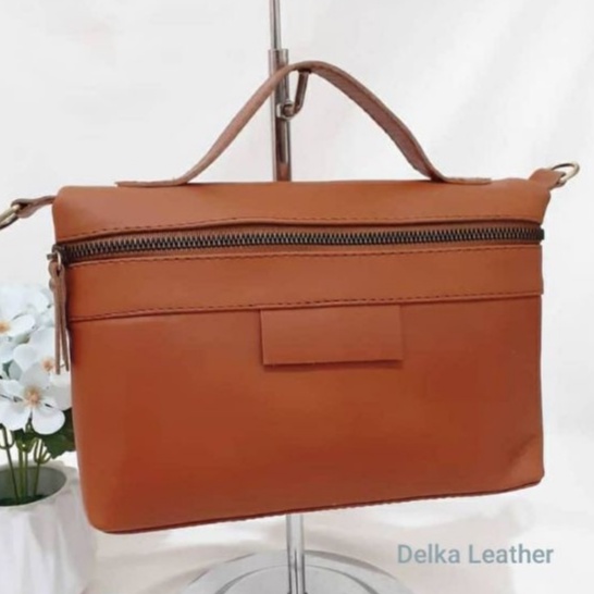 Tas Kulit Sapi Asli DL873 Wanita/ Tas Papirut Asli Kulit Sapi Garut/ Tas Selempang Kulit Sapi Asli 1
