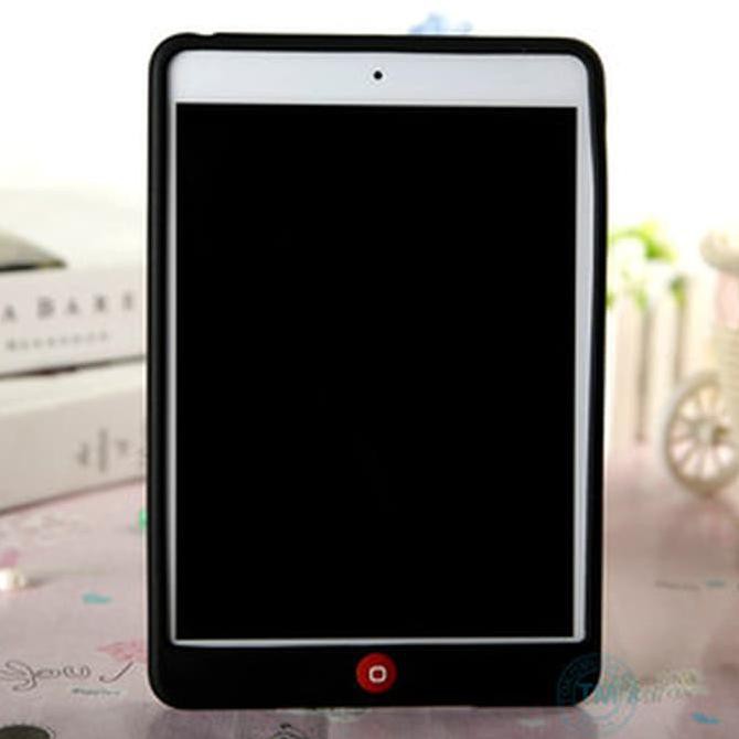 ozqz silicon soft ipad 2 ipad 3 ipad 4 soft silicone case black for apple - biru muda 5tdy