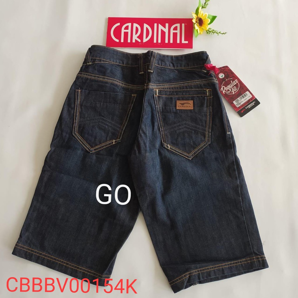 gof 30 CARDINAL CBBBV Celana Pendek Jeans Bermuda Casual Sobek Slimfit Reguler Fit Cowok Dewasa