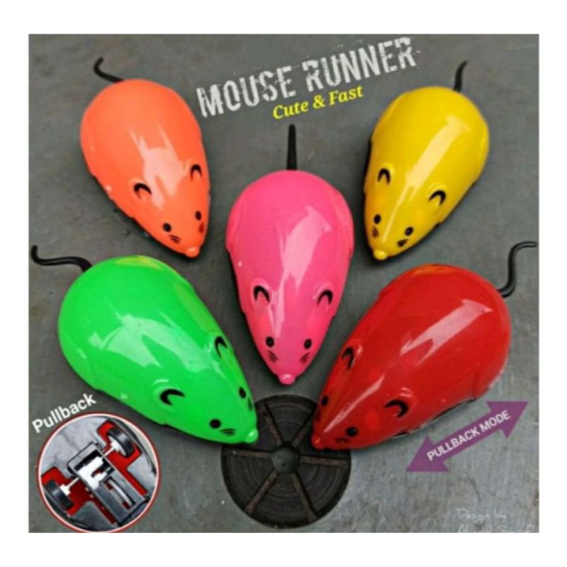 Mainan Tikus untuk Kucing Bergerak Maju