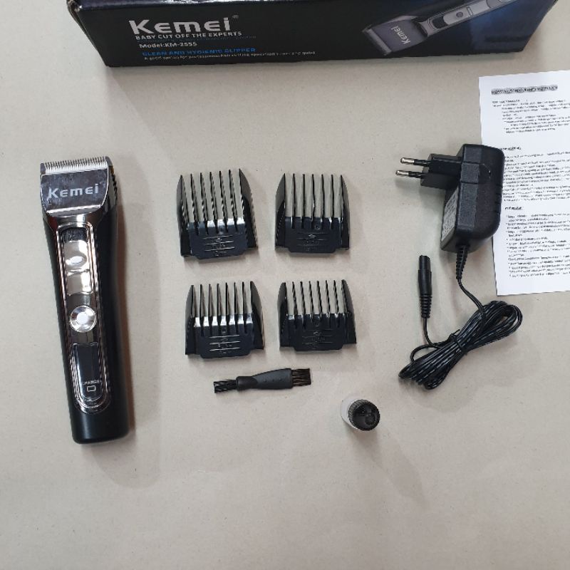 Alat Cukuran Rambut Kemei Bayi Wanita km2555 Hair Clipper Cas