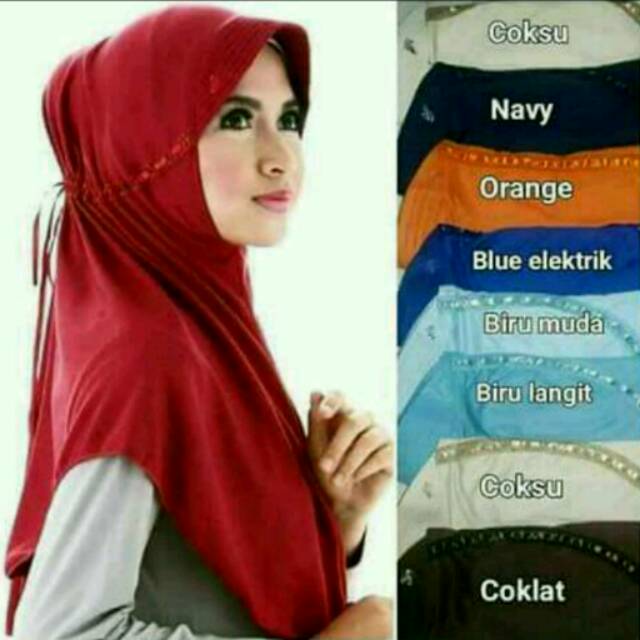 JILBAB  INSTAN SERUT  CANTIK MERK EL RAHMA UKURAN SD  S   JILBAB  INSTAN SERUT  CANTIK MERK EL RAHMA UKURAN SD  S
