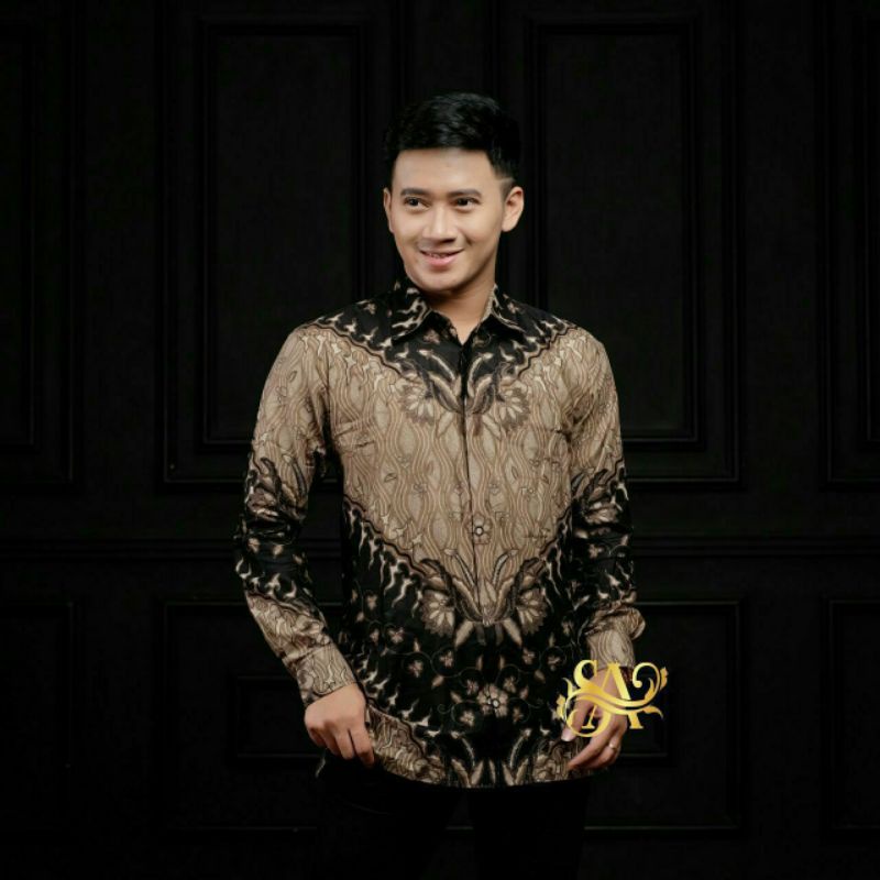 (COD) PROMO BATIK PRIA SIZE M L XL XXL BSWART BATIK HRBO26 Hem panjang padi / KEMEJA BATIK KEKINIAN / BATIK TERLARIS - TERBARU  2022