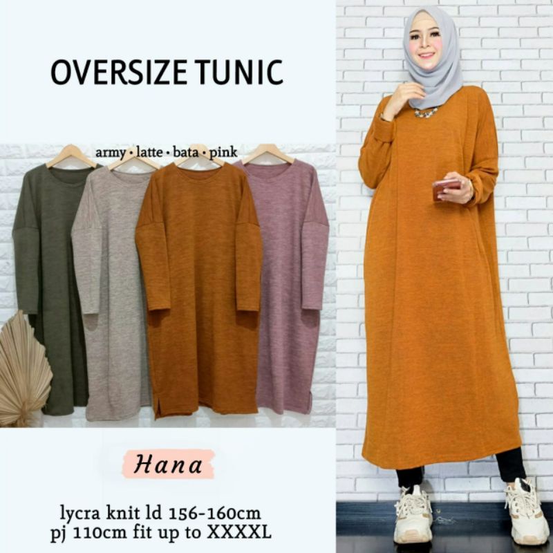 oversize tunik lycra knit