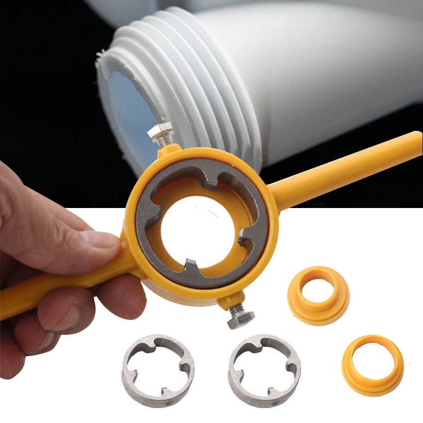 6PCS PVC mata snai drat pipa PVC Senai drat Pipa PVC Thread Maker Hand Die Set alat senai pipa 1/2"