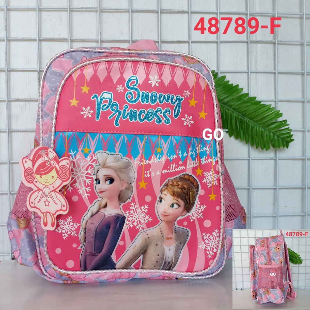 gos TAS RANSEL ALTO ANAK Karakter Snowy Princess FROZEN Tas Sekolah Anak Perempuan