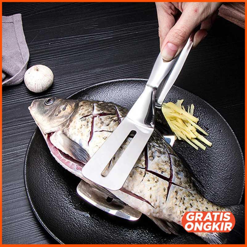 Spatula Tong Frying Fried Steak Fish Shovel Masak Goreng H2350