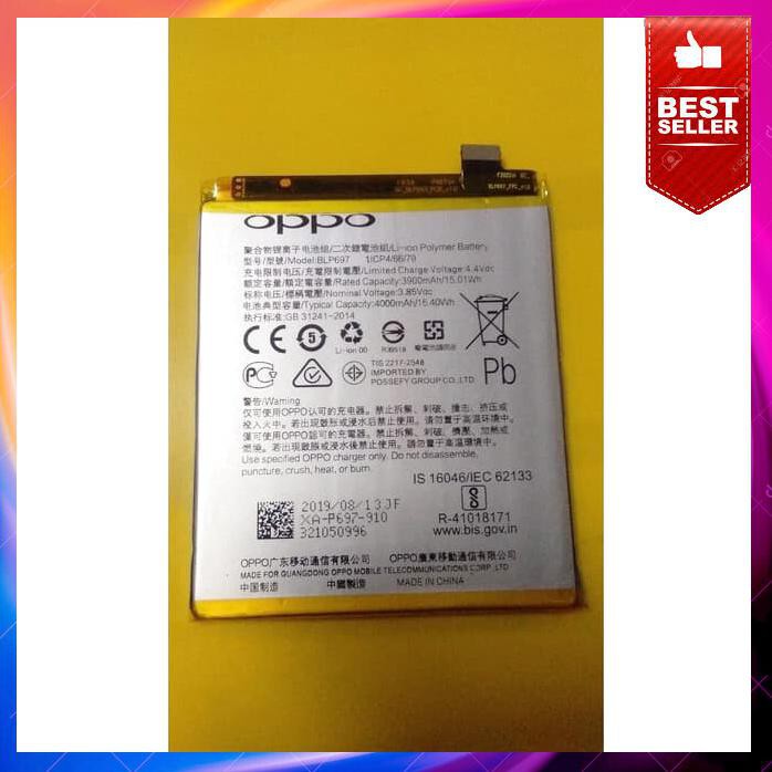 Acc Hp Baterai Oppo F11 Pro Blp697 3900Mah Full Original Non Pack