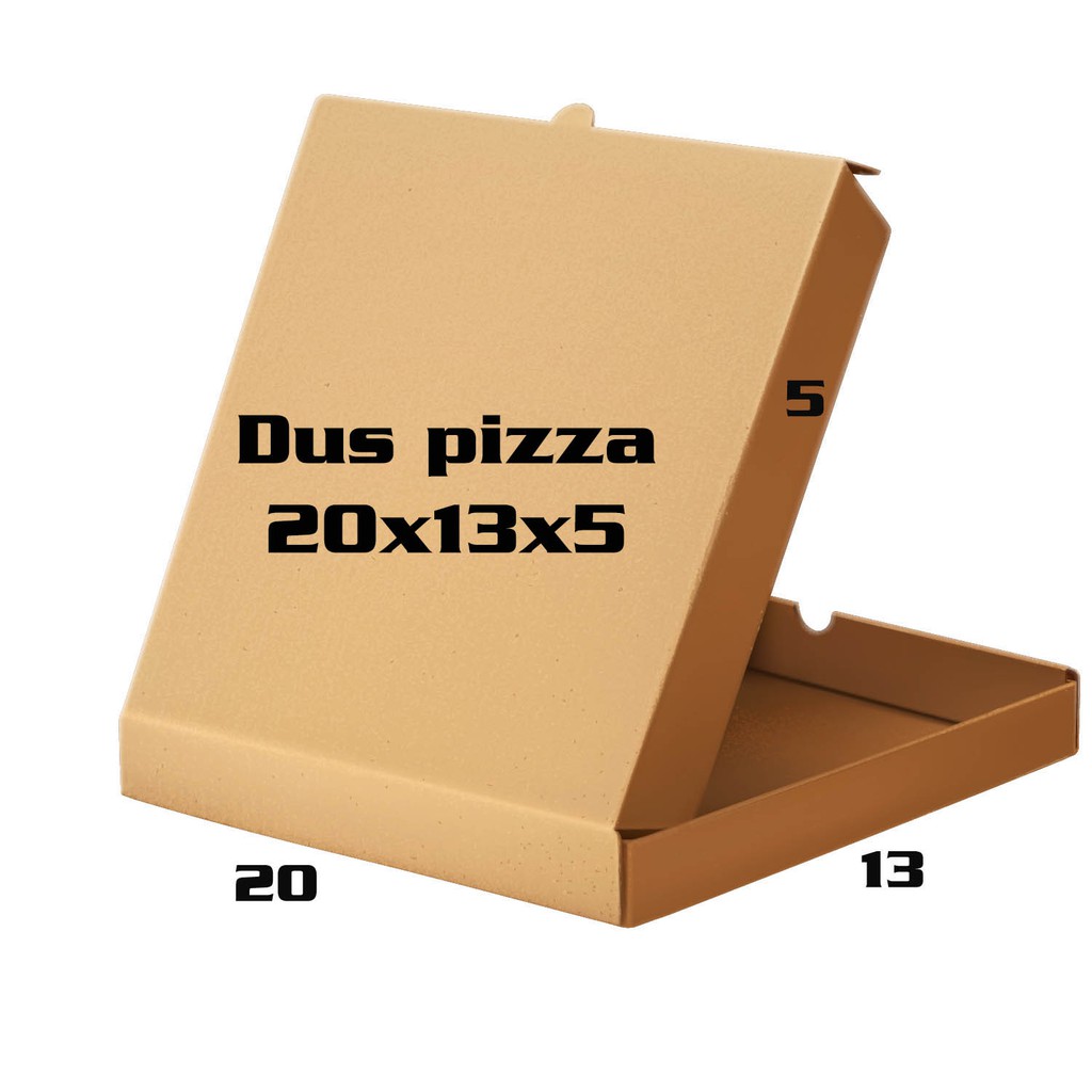 

(Min 10pcs) 20x13x5 BOX KARDUS PACKING PIZZA / BAJU MURAH