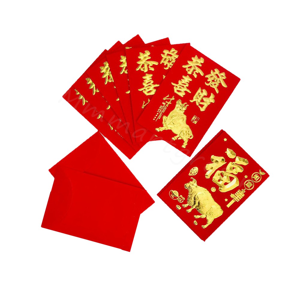 Angpao Imlek / Angpao Fuk FU / Isi 6pcs (12*8cm)