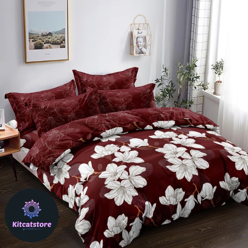 Lady Rose - Bed Cover King (180x200) Terlaris Rumbai - Anela