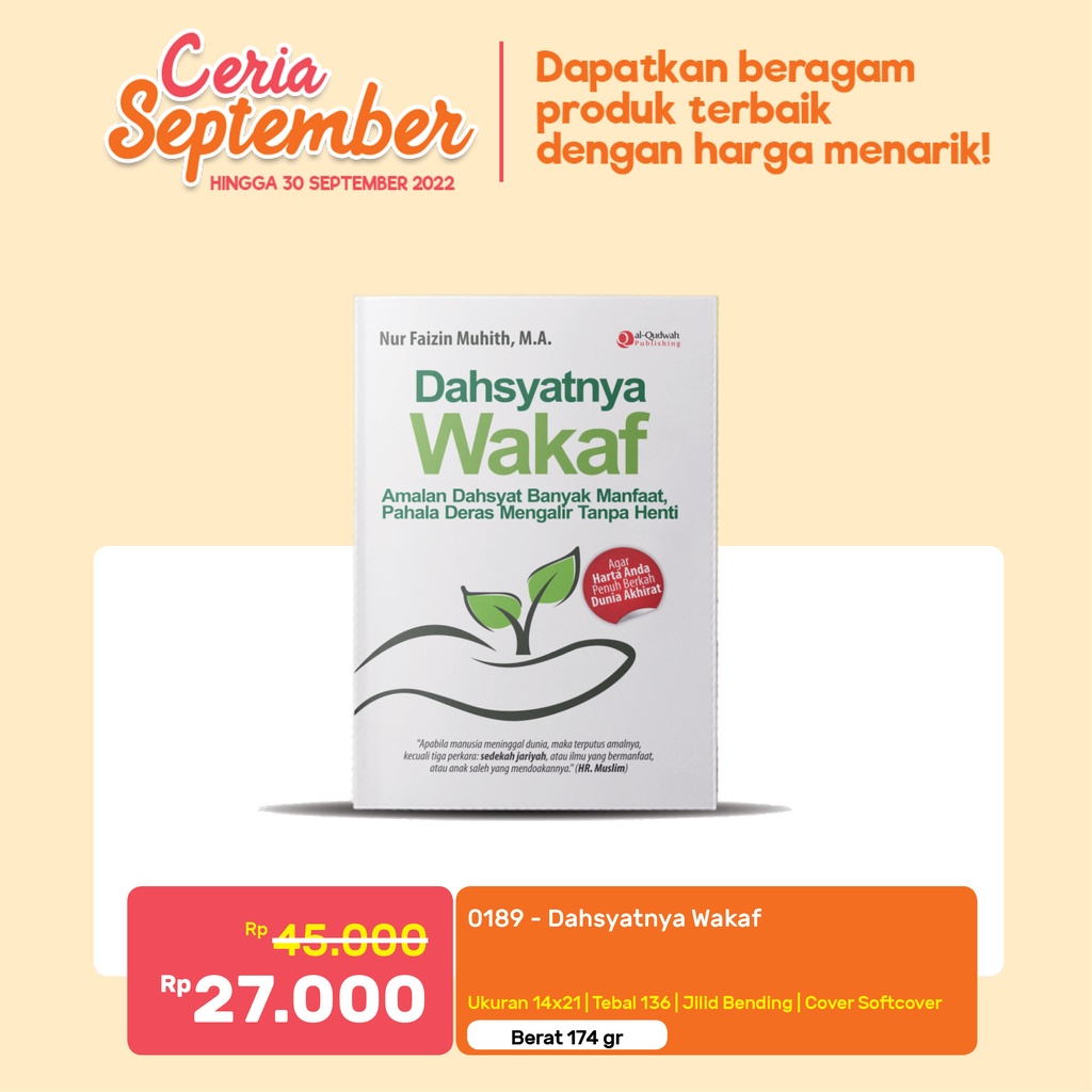 Bluescorner Books - ZiyadBooks - Dahsyatnya Wakaf