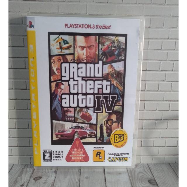 BD CD KASET ORIGINAL PS3 GRAND THEFT AUTO Gta 4  IV JPN BAHASA JEPANG