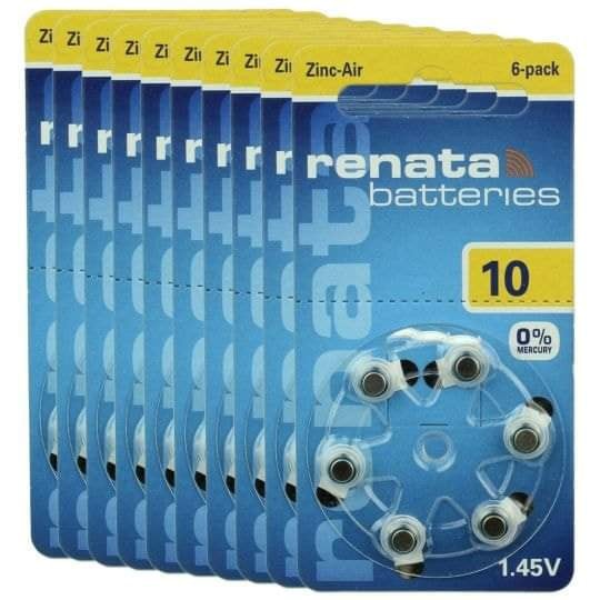 Baterai Renata ZA-10 ZA 10 ZA10 Baterai Alat Bantu Dengar