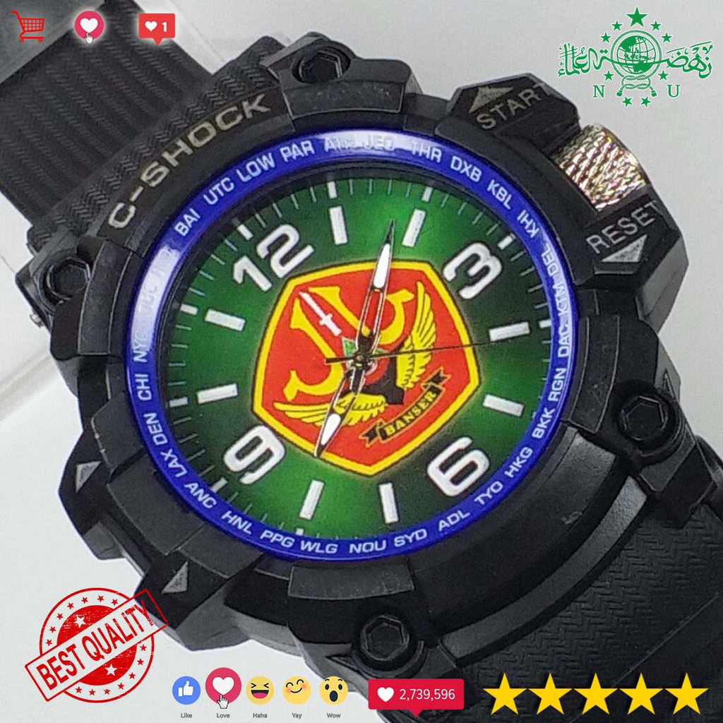 (LIMITED EDITION) JAM TANGAN NAHDLATUL ULAMA {LIST BIRU}