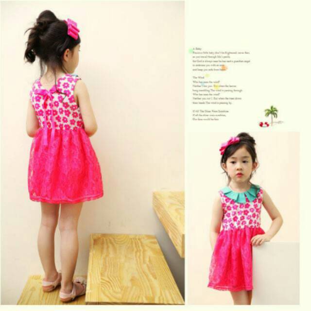 DRESS ANAK/BAJU ANAK PEREMPUAN  / BABY BROKAT
