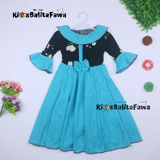 Long Dress Jessika uk 3 4 Tahun EXPORT Baju  Anak  